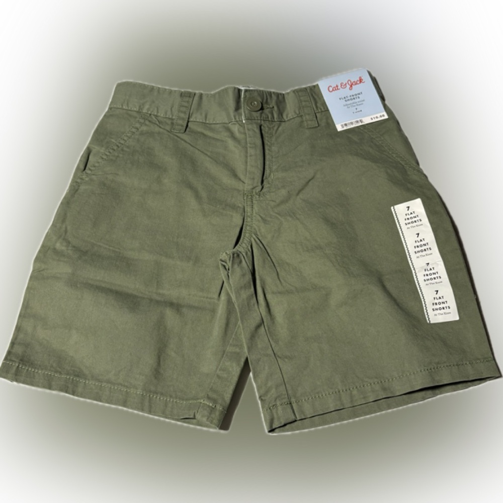Cat & Jack Flat-front Shorts Size 7
